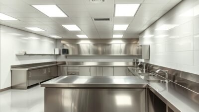 7 Vantagens das bancadas em aço inox para hospitais que buscam eficiência e higiene